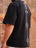 YAN OVERSIZED T-SHIRT - MIDNIGHT BLACK