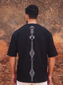 YAN OVERSIZED T-SHIRT - MIDNIGHT BLACK