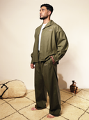 YAN OVERSIZED SET - OLIVE KAKI